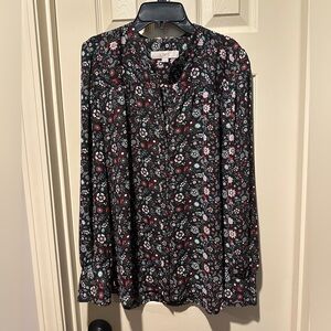 LOFT Floral Blouse